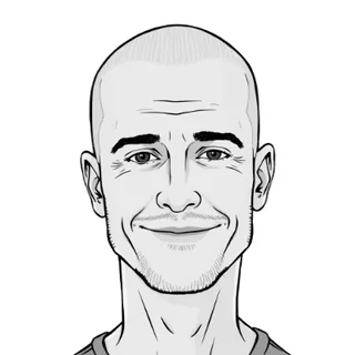 Illustrated portrait of Kaan, founder of Visible Fractional